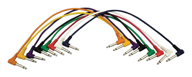 Hot Wires Hot Wires 1/4 to 1/4 Inch Patch Cables (8 Pack) (17 Inch)