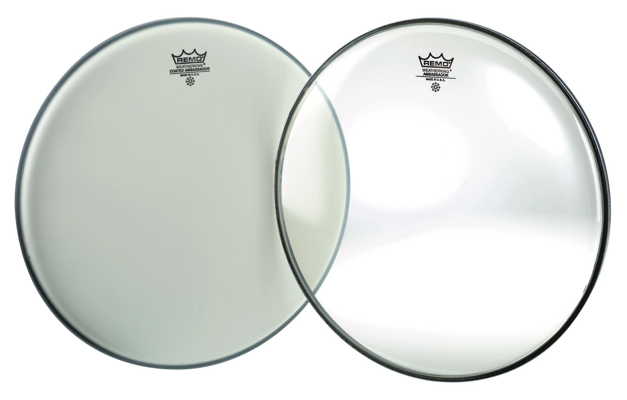 Remo Remo Ambassador Bass Drumhead, Clear (22 Inch)