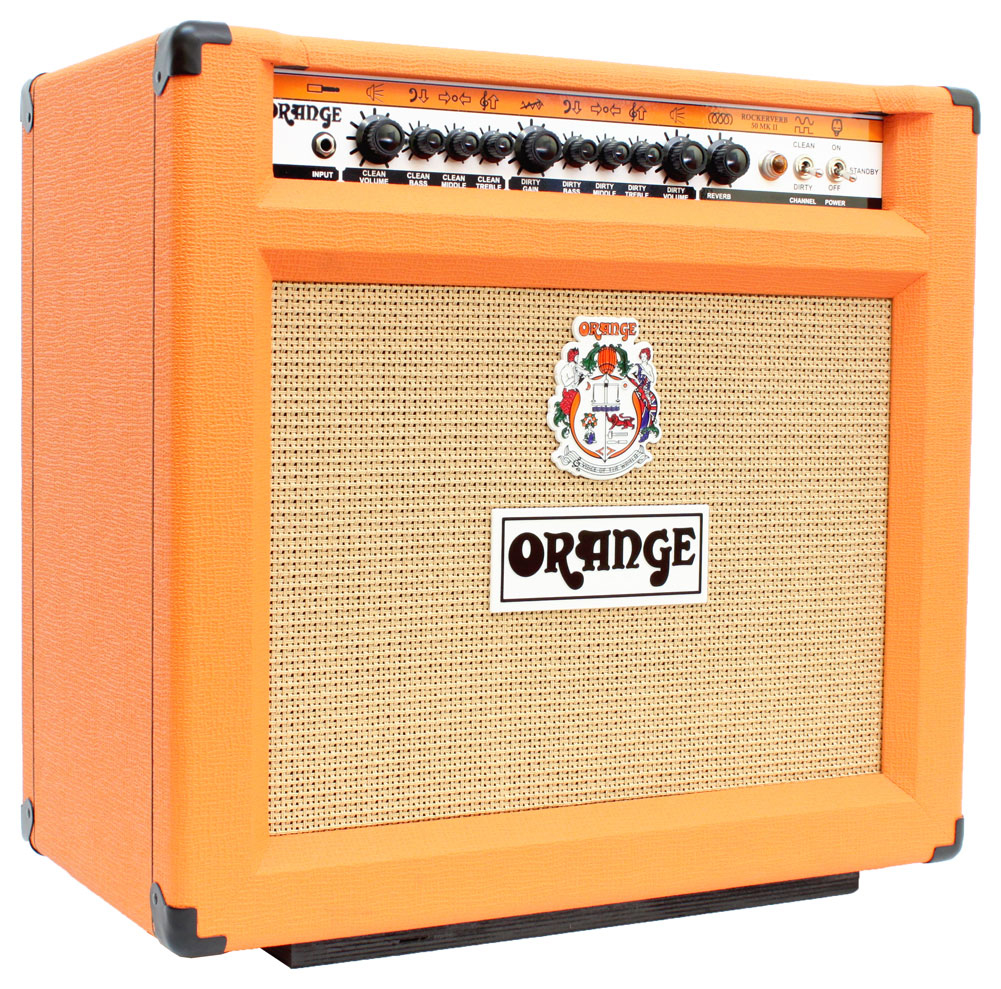 Orange Amplification Orange Rockerverb 50 MkII 1x12 Guitar Combo Amplifier, 50 Watts