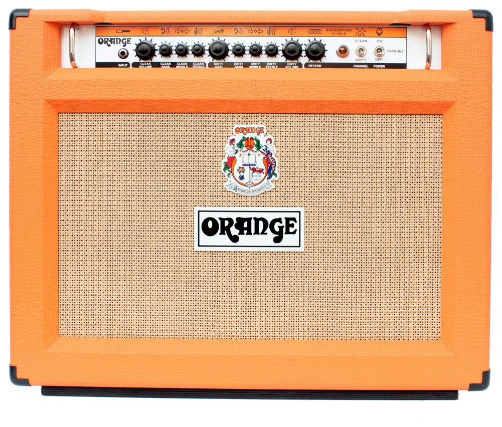 Orange Amplification Orange Rockerverb 50 MkII 2x12 Guitar Combo Amplifier, 50 Watts