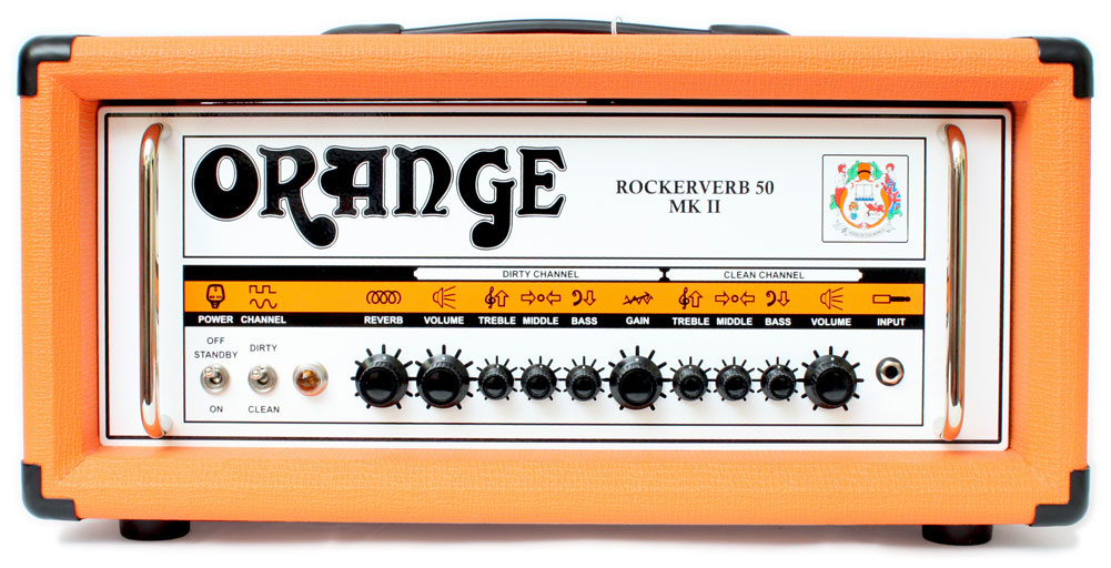 Orange Amplification Orange Rockerverb 50 MkII Twin Guitar Amplifier Head, 50 Watts