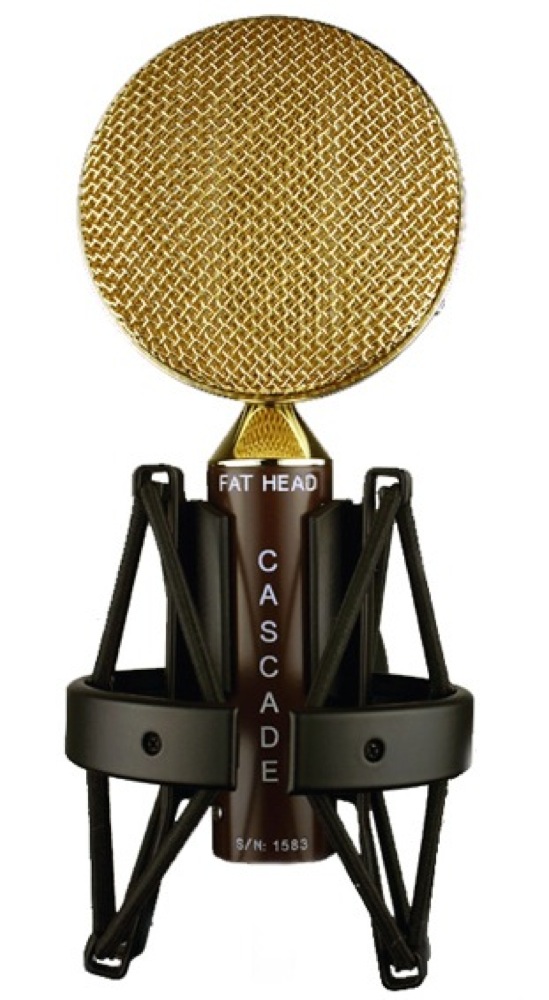 Cascade Microphones Cascade Microphones Fat Head Short Ribbon Microphone - Brown and Gold
