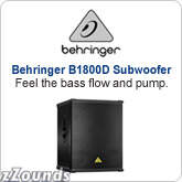 Behringer B1800D PRO Eurolive Active Subwoofer 1400 Watts 1x18 in