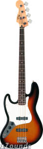 Fender Standard Jazz Left-Handed Electric Bass (Rosewood, with Gig Bag)