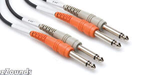 Hosa Dual Instrument Cable (1/4 inch Phone to 1/4 inch Phone)