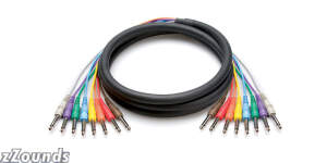 Hosa Multi-Track Snake Cables (1/4 inch Phone to 1/4 inch Phone x 8)