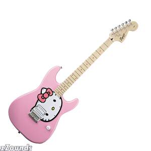 Squier Hello Kitty Stratocaster Electric Guitar