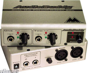 THKMIMAB0 M Audio AudioBuddy Dual Microphone Preamp with Phantom Power and Direct Box