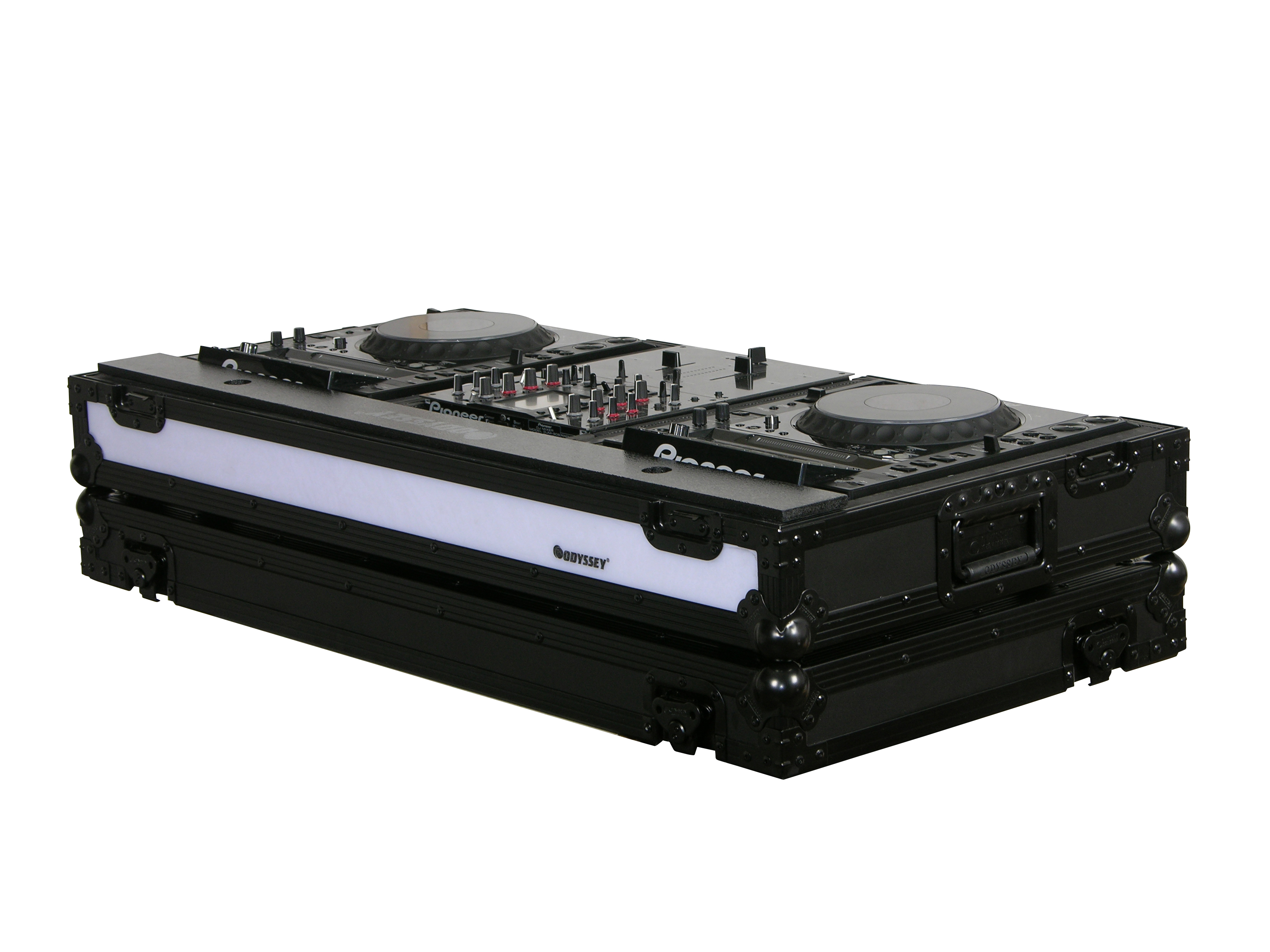 Odyssey Odyssey FFX10CDJWBL Flight FX DJ Coffin Case w/LED Panel