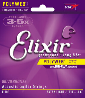 Elixir Polyweb Acoustic Guitar Strings
