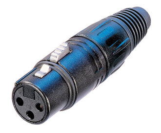 Neutrik NC3FXB Female XLR Gold Contacts