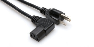 Hosa Grounded Right Angle Power Cable