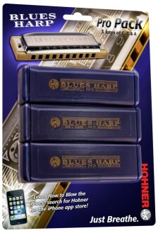 Hohner 532 Blues Harp Harmonica Pack