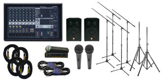 Yamaha and JBL Powered PA System
