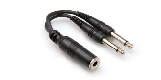 Hosa YPP-106 1/4-inch TSF to Dual TS