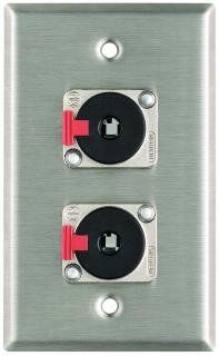 Pro Co WP1007 Wall Plate w 2 TRSF
