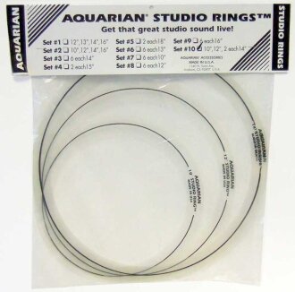 Aquarian Studio Drum Rings Set