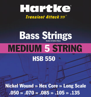 Hartke HSB550 Bass Strings (5-String)