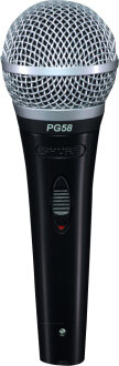 Shure PG58 Performance Gear Vocal Mic