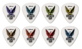 Clayton USA Acetal Polymer Guitar Picks