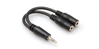 Hosa YMM232 Y-Cable 1/8 in to 2x 1/8 in