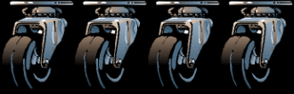 Ernie Ball Amp Casters, Standard Mount