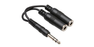 Hosa YPP118 1/4-Inch TRS To Dual TS Mono