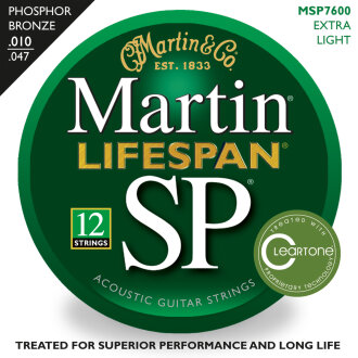 Martin SP Lifespan 12 Guitar Strings
