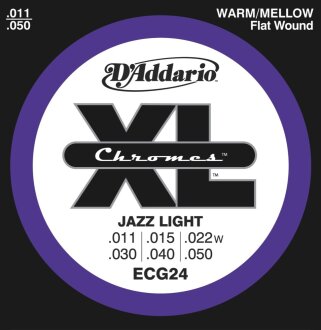 D'Addario ECG24 Chromes Flatwound String
