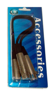 CBI CB2-402 Male XLR to Dual Female XLR