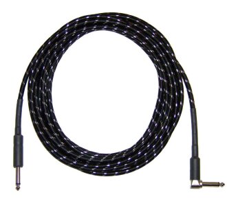 CBI Black Braided Cable Right Angle Plug