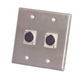 Pro Co WP2034 Wall Plate with 2 XLRF