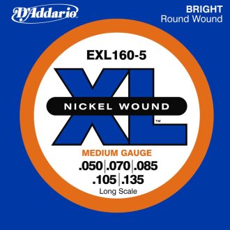 D'Addario EXL1605 5-String Bass Strings