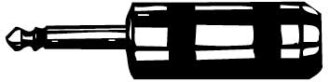 CBI 1/4-inch Male 2-Conductor Connector