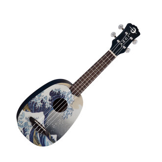 Luna UKEGWS Great Wave Soprano Ukulele