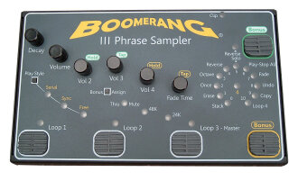 Boomerang 3 Phrase Sampler Looper Pedal