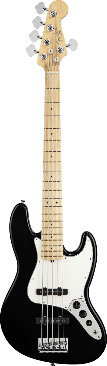 Fender Fender 2012 American Standard Jazz V Electric Bass, 5-String Maple - Black