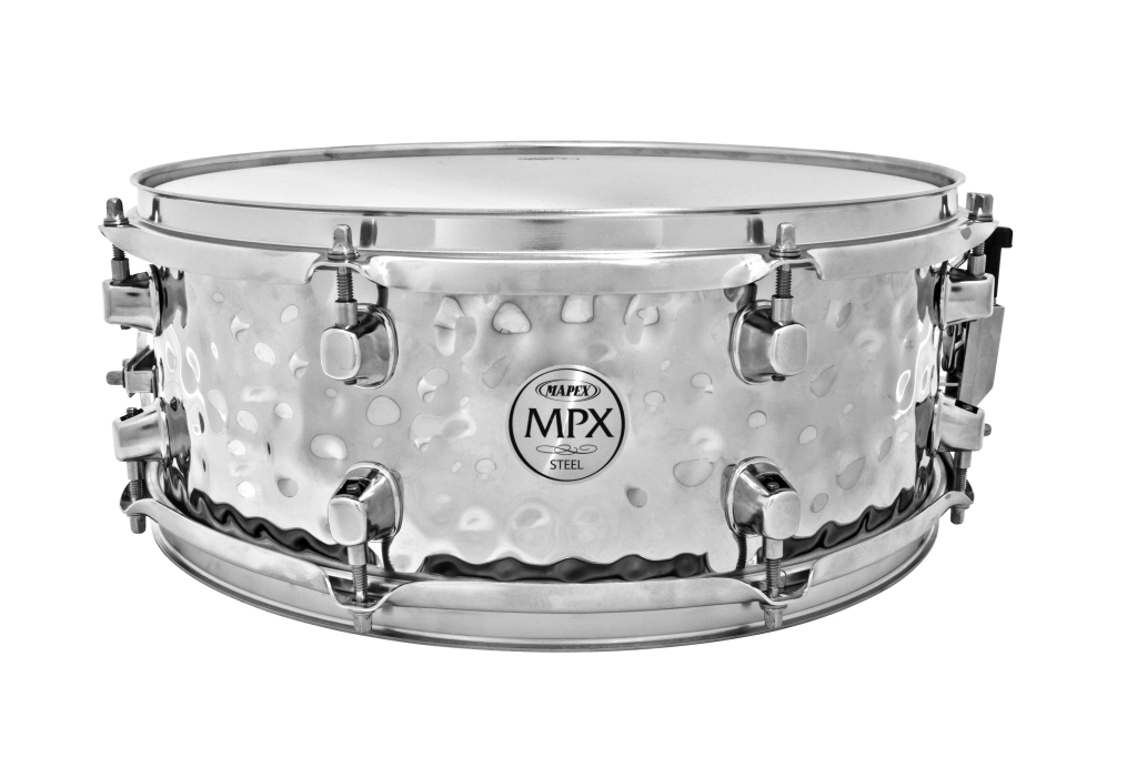 Mapex Mapex MPX Hammered Steel Snare Drum (14x5.5 Inch)