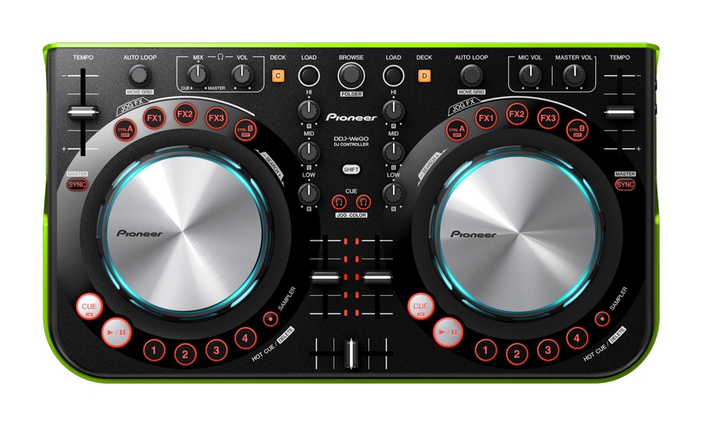 Pioneer Pioneer DDJ-WeGO Compact DJ Controller - Green