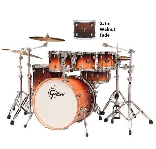 Gretsch Guitars and Drums Gretsch Catalina CMTE825 Maple 5-Piece Drum Shell Kit - Amber