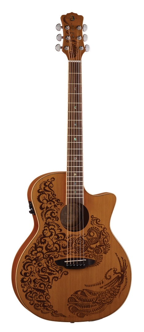 Luna Luna Paradise Henna Cedar Acoustic-Electric Guitar