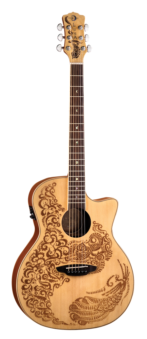 Luna Luna Paradise Henna Spruce Acoustic-Electric Guitar