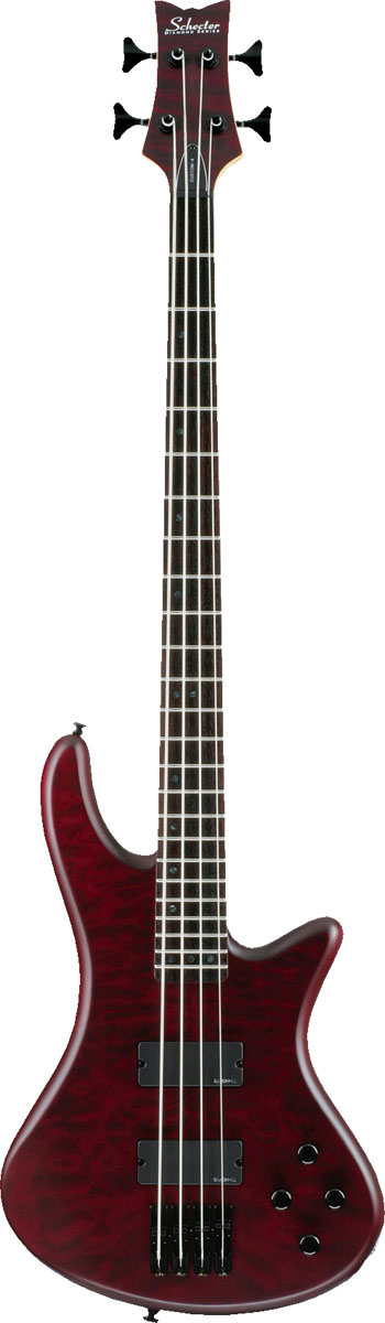 Schecter Schecter Stiletto Custom 4-String Electric Bass Guitar - Vampyre Red