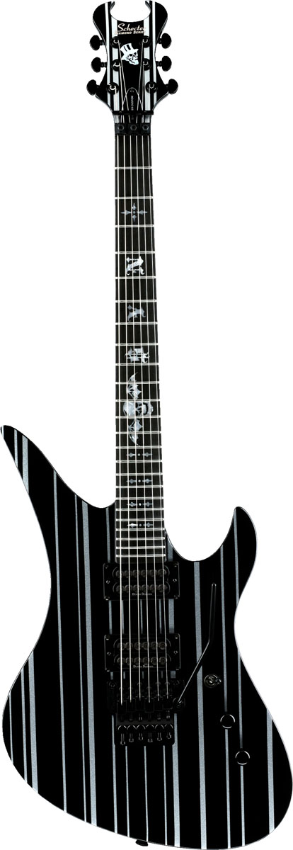 Schecter Schecter Synyster Gates Standard Electric Guitar - Black With Silver Stripe