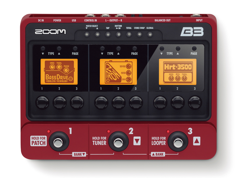 Zoom Zoom B3 Bass Multi-Effects Pedal