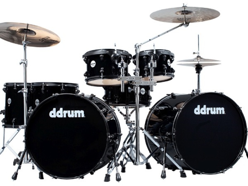 DDrum DDrum JMDD722 Journeyman Double Down 22 Drum Set, 7-Piece - Black