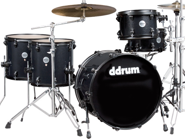 DDrum DDrum JMR522 Journeyman Rambler 22 Drum Set, 5-Piece - Deep Space Black Sparkle