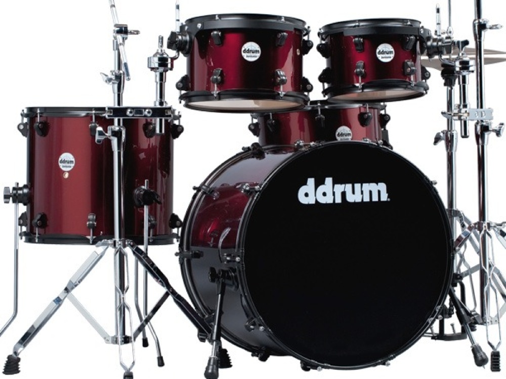 DDrum DDrum JMP522 Journeyman Player 22 Drum Set, 5-Piece - Wine Red