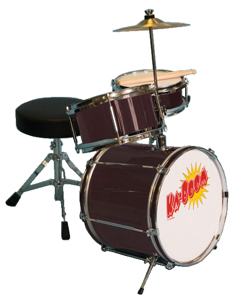 Cannon Percussion Cannon Percussion Ka-Boom Mini Drum Kit, 3-Piece - Wine Red