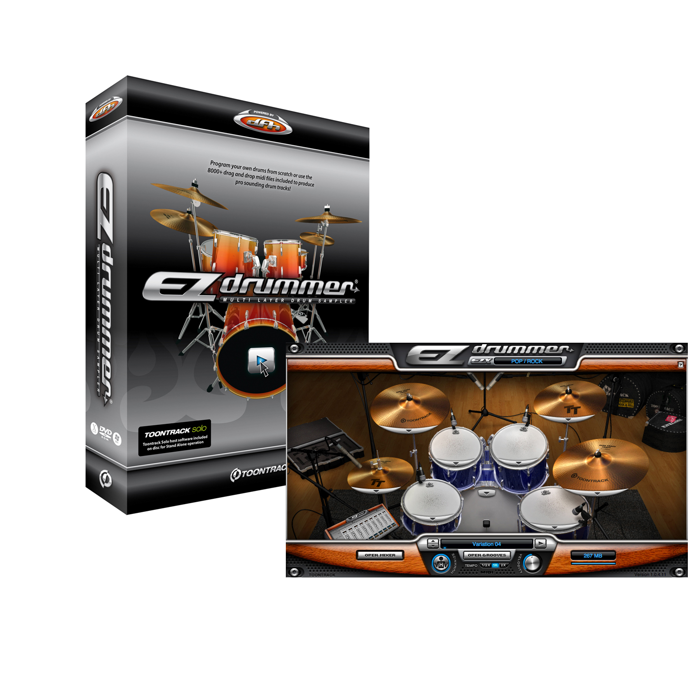 Toontrack Toontrack EZDrummer Virtual Drum Instrument Software